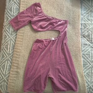 Laina Rauma Asymmetrical Sport Onesie size Large in "Honey Lavender"